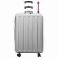 vidaXL Kufor so zámkom Strieborná 50 x 30 x 76 cm ABS plast