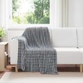vidaXL Prikrývky na hodenie 6 ks Tmavo šedá 150 x 130 cm 2.75 kg Flís