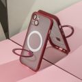 Puzdro s magnetickým krúžkom pre iPhone 14 6,1" červené