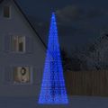 vidaXL LED vianočný stromček 1534 LED modré 500 cm