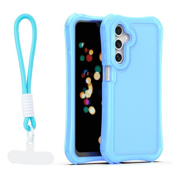 Bezpečnostný obal s popruhom pre Samsung Galaxy A16 4G / A16 5G modrá
