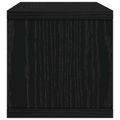 vidaXL Roh na skladovanie CD Čierny dub 40 x 17 x 17 cm