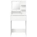 vidaXL Toaletné stolíky do spálne Biela 80 x 39,6 x 135 cm