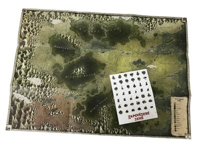 Zakázané krajiny - mapa a samolepky