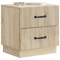 vidaXL Nočný stolík Dub sonoma 43 x 34,5 x 44,5 cm Kompozitné drevo