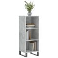 vidaXL Komoda betónovo sivá 34,5x32,5x90 cm kompozitné drevo