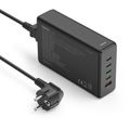 HAMA GaN, Rýchlonabíjačka, 4x USB-C PD/QC 240W