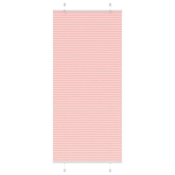 vidaXL Plisovaná roleta ružová 100x200 cm šírka látky 99,4 cm polyester
