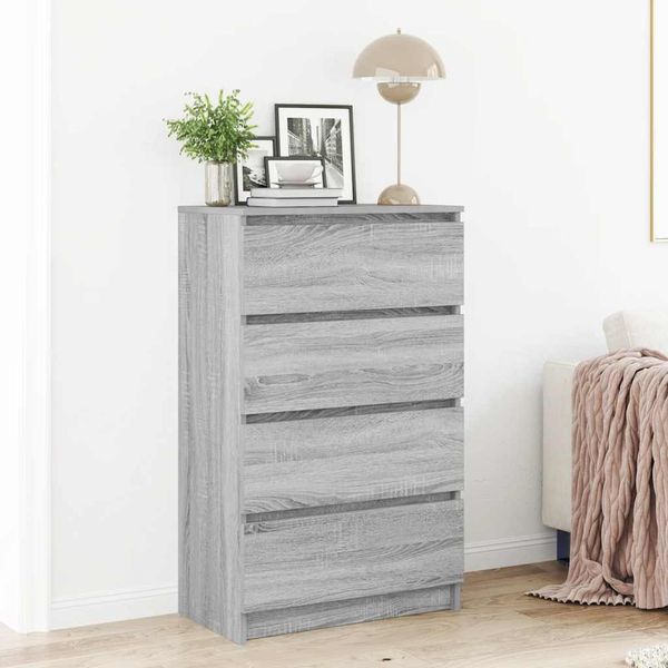 vidaXL Komoda sivá sonoma 60x35x98,5 cm spracované drevo