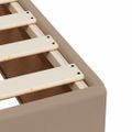 vidaXL Boxspring posteľ s matracom kapučínová 200x200 cm umelá koža