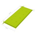 vidaXL 2-miestna záhradná lavica s podložkou 120 cm sivá eukalyptus