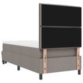 vidaXL Posteľ s pružinovým rámom Sivohnedá 80 x 200 cm látka