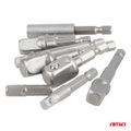 Sada adaptérov na nástrčné kľúče 9ks 1/4", 3/8", 1/2" AMiO-04931