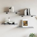 vidaXL Nástenné police 4 ks sivé sonoma 60x30x1,5 cm kompozitné drevo