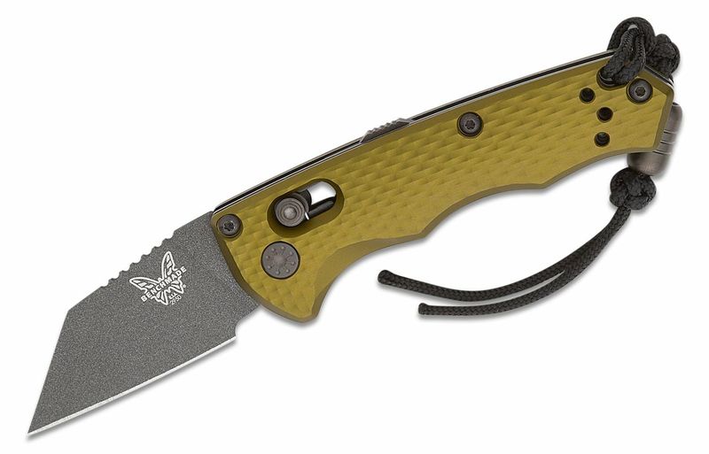 Benchmade 2950BK-2 PARTIAL IMMUNITY Woodland Green malý vreckový nôž 5 cm, čierna, zelená, hliník