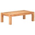 vidaXL Konferenčný stolík 110x60x35 cm, akáciový masív, medový náter