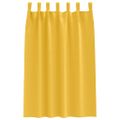 vidaXL Záclony na zatemnenie s krúžkami 2 ks Horčicová žltá Polyester