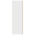 vidaXL Závesná skrinka Sonoma dub a biela 50 x 31 x 100 cm