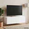 vidaXL Nástenná TV skrinka 98 x 41 x 30 cm Biela Kompozitné drevo