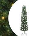 vidaXL Umelý vianočný stromček Zelená 180 cm PVC, oceľ a plast