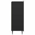 vidaXL Zásuvkový kabinet 33 x 34,5 x 92 cm Kompozitné drevo Čierna