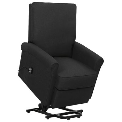 vidaXL Zdvíhacie kreslo čierne látka