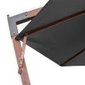 vidaXL Závesný záhradný slnečník+ tyč, antracit 3,5x2,9m jedľový masív