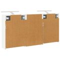 vidaXL Set kabinetov do kúpeľne 3 ks 126 x 16 x 62.5 cm