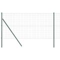vidaXL Euro plotový základ 10 x 1,4 m PVC potiahnutá oceľ Zelená