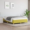 vidaXL Posteľ bez matraca zelená 140x190 cm látka