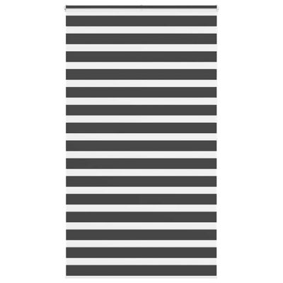vidaXL Zebra roleta čierna 120x200 cm šírka látky 115,9cm polyester