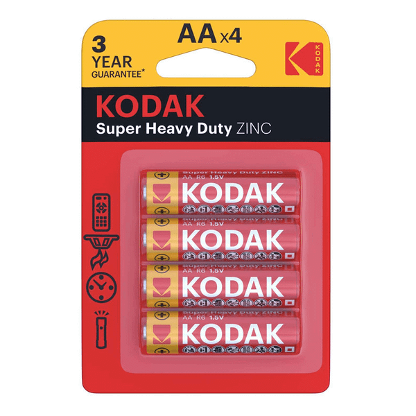 Kodak Heavy Duty Zinc tužková batéria R6 AA BL4