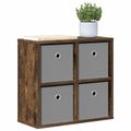 vidaXL Servírovacia skriňa Dymová dub 49,5 x 22 x 47 cm