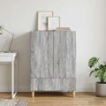 vidaXL Servírovacia skriňa Sivý Sonoma 66 x 34,5 x 95 cm