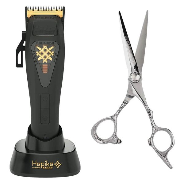 Profesionálny strihací strojček HEPIKE Clipper + nožnice KIEPE Monster Cut ZDARMA