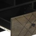 vidaXL TV skrinka, čierna 100x33x46 cm, mangový masív