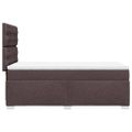 vidaXL Posteľný rám boxsping s matracom hnedý 90x200 cm látka
