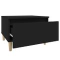 vidaXL Bočné stolíky 2 ks čierne 50x46x35 cm spracované drevo