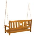 vidaXL Hojdačka do záhrady 2 -Seater 110 x 56 x 58 cm Prírodná