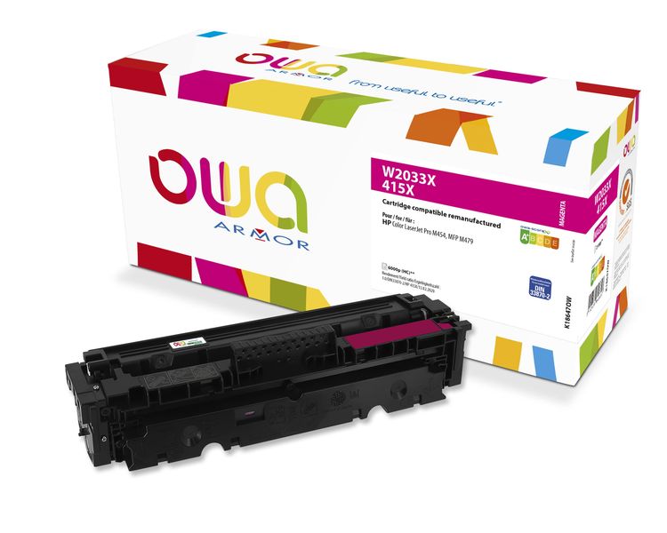 OWA Armor toner kompatibilný s HP W2033X, 415X, 6000st, červená/magenta