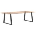 vidaXL Nohy k jedálenskému stolu v tvare V, 2 ks, antracitové, 90 x (72-73,3) cm, oceľ