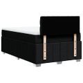 vidaXL Boxspring posteľ s matracom čierna 120x190 cm látka