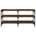 vidaXL Lavička na topánky dymový dub 100x38,5x49 cm kompozitné drevo