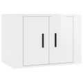 vidaXL Nástenné TV skrinky 3 ks lesklé biele 57x34,5x40 cm