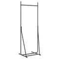 vidaXL Vešiak na oblečenie Čierna 62 x 48 x 158 cm Oceľ