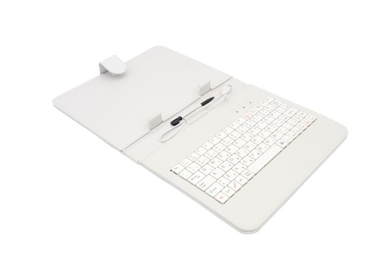 AAIREN AiTab Leather Case 2 with USB Keyboard 8'' WHITE (CZ/ SK/SK /DE/UK/US.. layout)
