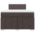 vidaXL Boxspring posteľ s matracom tmavohnedá 120x190 cm látka
