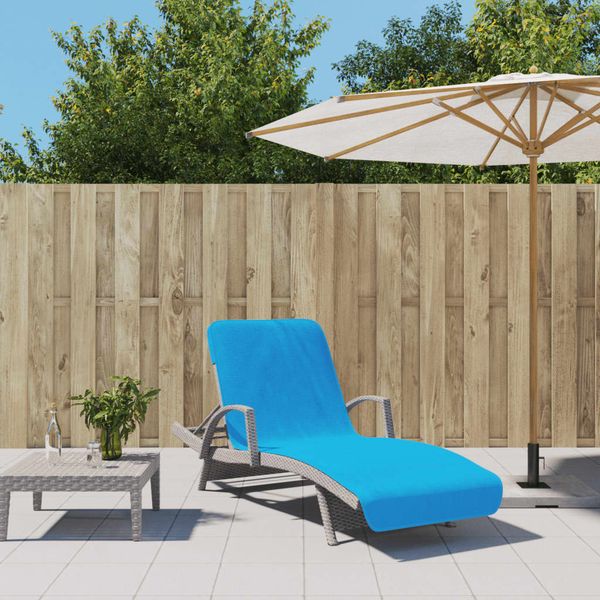 vidaXL Plážové uteráky 2 ks tyrkysové 75x200 cm látka 400 GSM