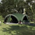 vidaXL Rodinný stan pre 10 osôb Zelená a šedá 460 x 430 x 214 cm