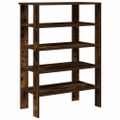 vidaXL Regál na topánky dymový dub 61x32x87,5 cm spracované drevo